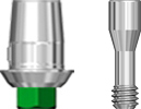 Picture of SKY-Base Abutment, 1mm collar, 3.5 platform (includes fixation screw) option for BIO | Internal Hex SKY-Base Abutments product (BlueSkyBio.com)